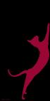 ORIENTAL-Framboise ORIENTAL Rouge Chat oriental Showroom - Inkjet sur plexi, éditions limitées, numérotées et signées .Peinture animalière Art et décoration.Images multiples, commandez au peintre Thierry Bisch online
